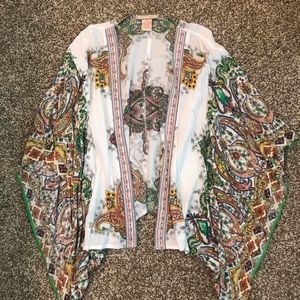 Multi color kimono
